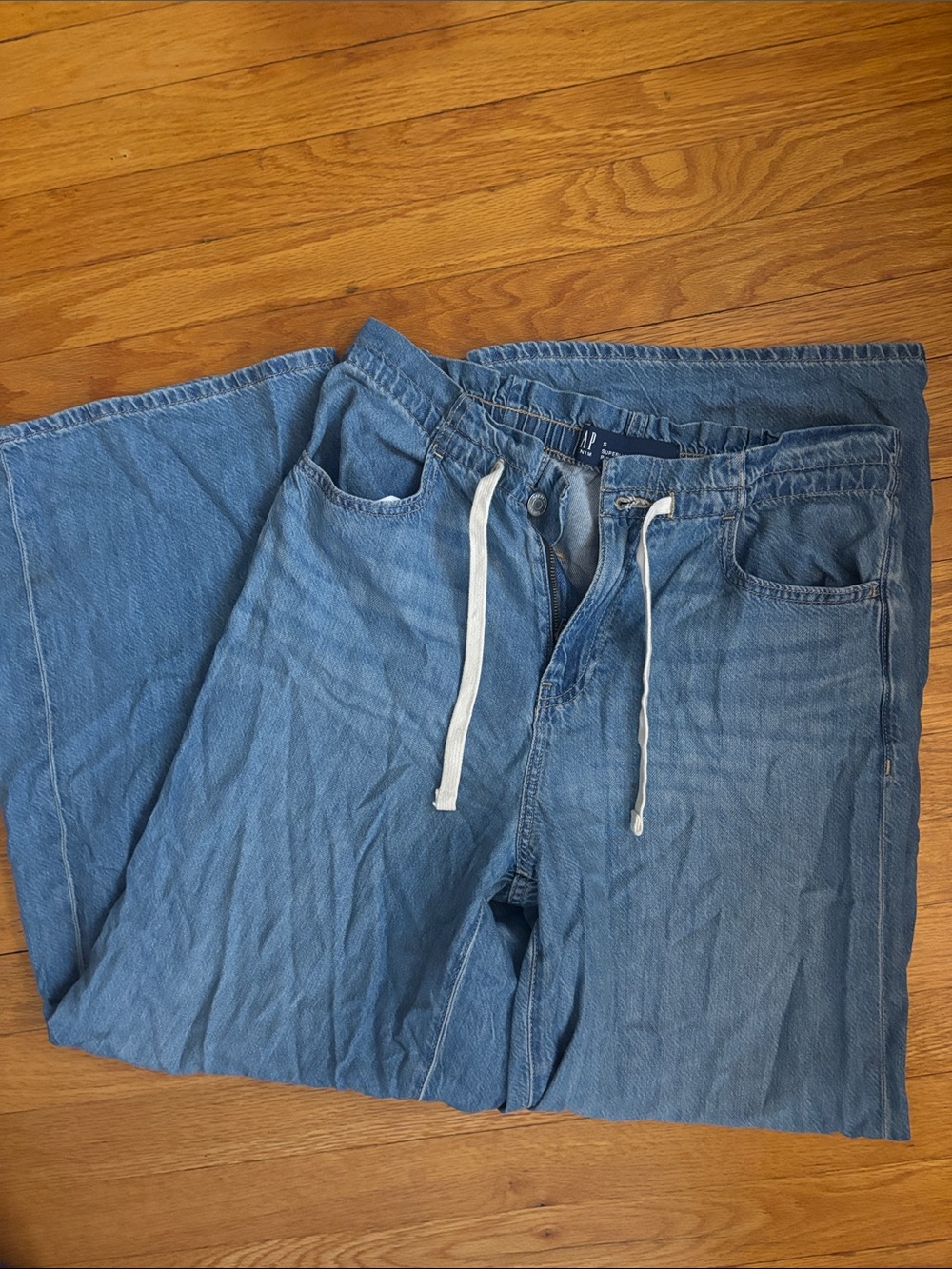 GAP Light Blue Women's Wide-Leg Denim Jeans